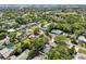 An aerial shot showcases the neighborhood's homes and mature trees, with pools dotting the landscape at 1808 Gray S St, Gulfport, FL 33707