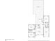 Detailed floor plan of the house highlighting the layout and dimensions of rooms, including bedrooms, kitchen, and pool at 1808 Gray S St, Gulfport, FL 33707