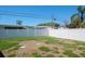 Fenced-in backyard featuring lush lawn, mature trees, and plenty of space at 1828 Stancel Dr, Clearwater, FL 33764