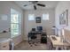 Office space with a desk, multiple windows, and ample natural light at 19212 Iron Topsail Isle, Land O Lakes, FL 34638