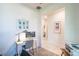 Cozy office space with decor, featuring natural light and neutral tones, ideal for a productive work environment at 19212 Iron Topsail Isle, Land O Lakes, FL 34638