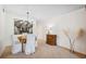 Bright dining area featuring elegant decor and a charming light fixture for enjoyable meals at 2461 Rhodesian Dr # 45, Clearwater, FL 33763