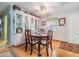 Dining room featuring built-in hutch and breakfast nook seating at 36328 Bonney Dr, Zephyrhills, FL 33541