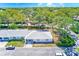 A beautiful aerial view of a home with mature trees and well maintained landscaping at 8066 Brentwood Rd # 8066, Seminole, FL 33777
