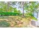 Lush backyard featuring mature trees and well-maintained landscaping, perfect for outdoor relaxation and activities at 8066 Brentwood Rd # 8066, Seminole, FL 33777