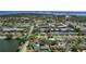 Scenic aerial view of residential area, highlighting proximity to parks and lakes at 9940 47Th N Ave # 210, St Petersburg, FL 33708