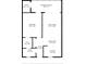 Detailed floor plan showcasing the layout with dimensions for the living room, kitchen, and bedrooms at 9940 47Th N Ave # 210, St Petersburg, FL 33708