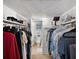 Spacious walk-in closet with ample shelving and storage space for all your wardrobe needs at 9940 47Th N Ave # 210, St Petersburg, FL 33708