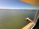 Expansive water view showcasing boats and the city skyline in the distance at 100 Bluff View Dr # 502C, Belleair Bluffs, FL 33770