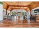 Grand community center with high ceilings, wood beams, and abundant seating at 11485 Oakhurst Rd # A202, Largo, FL 33774