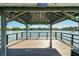 Wooden dock provides an intimate view of the calm lake waters, enhancing the serene community atmosphere at 11485 Oakhurst Rd # A202, Largo, FL 33774