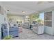 Relaxing sunroom with comfortable seating and large windows offering serene views at 12821 5Th Isle, Hudson, FL 34667