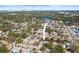 Bird's eye view highlighting this house's location near waterfront and marinas at 2814 47Th S St, Gulfport, FL 33711