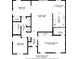 Detailed floor plan showcasing the layout and dimensions of the bedrooms, bathrooms, living room, and kitchen at 3914 41St W St, Bradenton, FL 34205
