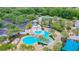 Resort-style pool with water features, slides, and ample seating at 6002 Churchside Dr, Lithia, FL 33547