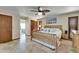 Comfortable main bedroom with closet and private bathroom at 6614 Blackfin Way, Apollo Beach, FL 33572