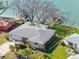 Charming home featuring a well-manicured lawn, mature trees, and waterfront access at 7160 S Shore S Dr, South Pasadena, FL 33707