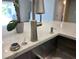 Modern kitchen sink with a stainless steel faucet and beautiful countertop at 7415 Paradiso Dr, Apollo Beach, FL 33572