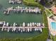 Aerial photograph of boat docks and a pool at 7932 Sailboat Key S Blvd # 806, South Pasadena, FL 33707