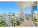 Spacious balcony offering breathtaking views of the city and waterfront at 7932 Sailboat Key S Blvd # 806, South Pasadena, FL 33707