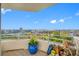 Spacious balcony featuring stunning views of the city skyline and marina at 7932 Sailboat Key S Blvd # 806, South Pasadena, FL 33707