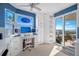 Bright office space with custom built-ins, stained glass windows, and access to a balcony with a view at 7932 Sailboat Key S Blvd # 806, South Pasadena, FL 33707