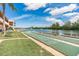 Waterfront shuffleboard courts in a scenic community area at 18399 Gulf Blvd # 389, Indian Shores, FL 33785