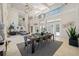 Spacious living area with soaring ceilings and an open floor plan at 19005 Cour Ests, Lutz, FL 33558