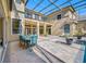Relax and enjoy the Florida sun on the screened-in pool and patio at 19005 Cour Ests, Lutz, FL 33558