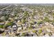 Expansive aerial view of a neighborhood featuring lush greenery, well-maintained homes, and a tranquil pond at 1901 66Th N Ave, St Petersburg, FL 33702