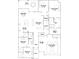 Detailed floor plan showcasing an open-concept layout with a kitchen, living room, and bedrooms at 31452 Cabana Rye Ave, San Antonio, FL 33576