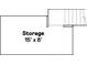 Floorplan of storage area measuring 15' x 8' with staircase access at 31452 Cabana Rye Ave, San Antonio, FL 33576