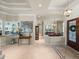 Inviting foyer leading to the dining room and showcasing open-concept living at 34201 Kentucky Derby Pl, Dade City, FL 33525