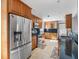 Modern kitchen with stainless steel appliances and granite countertops at 5117 Brynn Mawr Dr, Tampa, FL 33624