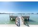 Picture of a dock providing a clear view of the water and a place for boats to come up and dock at 553 Haven Point Dr, Treasure Island, FL 33706