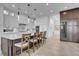 Gourmet kitchen with a large island, stainless appliances, and custom cabinetry at 6113 Pasadena Point Blvd, Gulfport, FL 33707