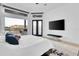 Comfortable main bedroom boasts water view, seating area, and double door access at 6113 Pasadena Point Blvd, Gulfport, FL 33707