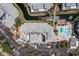 Aerial view of condos, parking, and waterway at 6923 Stones Throw N Cir # 4205, St Petersburg, FL 33710