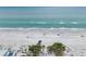 Beautiful view of the beach and ocean, showing the palm trees, sand, and surf at 1101 Bay Pine Blvd, Indian Rocks Beach, FL 33785