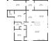 Detailed floor plan with dimensions showcasing layout of rooms at 1101 Bay Pine Blvd, Indian Rocks Beach, FL 33785