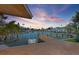 Picturesque waterfront with a private dock, offering scenic views and direct water access at 1101 Bay Pine Blvd, Indian Rocks Beach, FL 33785