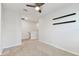 Bedroom featuring a ceiling fan and neutral carpeted floors at 1869 Hovenweep Rd, Wesley Chapel, FL 33543
