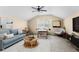 Bright bonus room with neutral walls, a ceiling fan, and stylish decor at 200 Fairmont Dr, Spring Hill, FL 34609