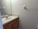 Cozy bathroom with vanity and a towel rack at 2061 Fiesta Ridge Ct, Tampa, FL 33604