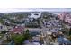Aerial view of neighborhood with direct access to the beach, shopping and restaurants at 3503 Casablanca Ave, St Pete Beach, FL 33706
