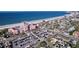 Stunning aerial view of beachfront property, highlighting the coastline at 3503 Casablanca Ave, St Pete Beach, FL 33706