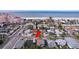 Stunning aerial view of property in beach community near ocean and the Don CeSar Hotel at 3503 Casablanca Ave, St Pete Beach, FL 33706