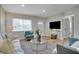 Comfortable living room featuring neutral walls, wood flooring, and modern decor at 4601 71St N Ave, Pinellas Park, FL 33781