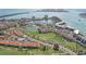 Overhead shot shows this residential complex has beautiful landscaping, waterways, and multiple pools at 6277 Bahia Del Mar Blvd # 210, St Petersburg, FL 33715