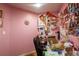 Bedroom with hardwood floors and wall decorations at 724 Tradewinds Dr, Brandon, FL 33511